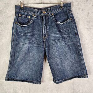 Mens Bermuda Gioberti Jean Shorts Blue Denim Size 30